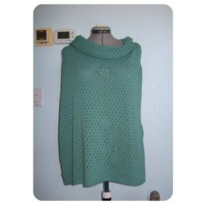 Modern Soul One Size Poncho Kimono Knit Blouse Top Winter Warm Boho